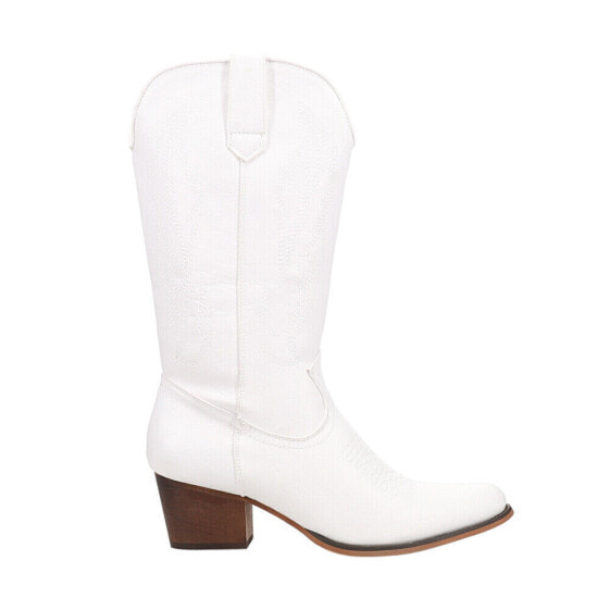 Roper Nettie Pointed Toe Cowboy Womens White Casual Boots 09-021-1556-3133