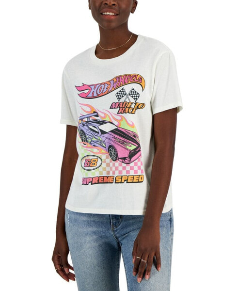 Juniors' Hot Wheels Graphic Print T-Shirt