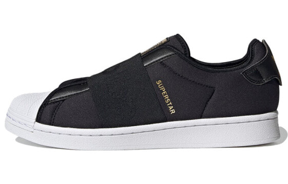 adidas originals Superstar Slip-On 防滑耐磨 低帮 板鞋 男女同款 黑色 / Кроссовки Adidas originals Superstar Slip-On H67370