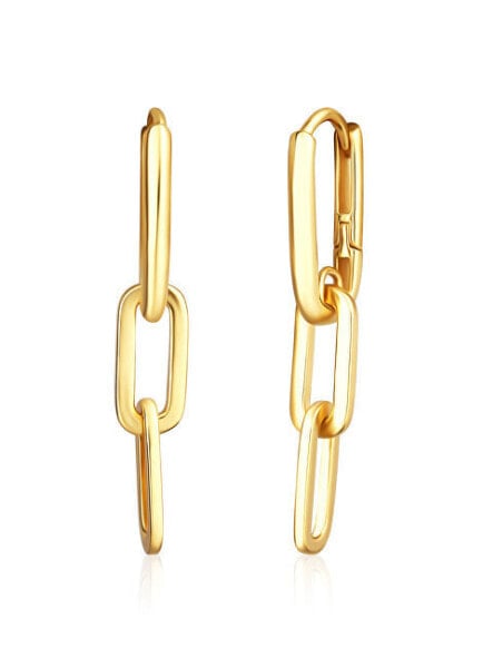 Fashion Gold Plated Dangle Earrings SVLE0583SJ4GO02