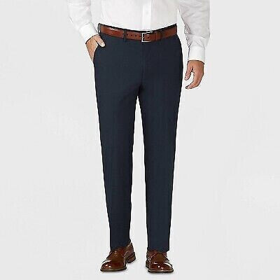 Haggar H26 Men's Tailored Fit Premium Stretch Suit Pants - Blue 40x32