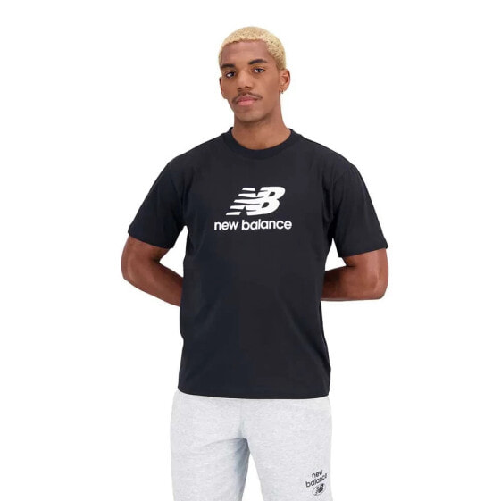 NEW BALANCE Essentials Stacked Logo Cotton short sleeve T-shirt