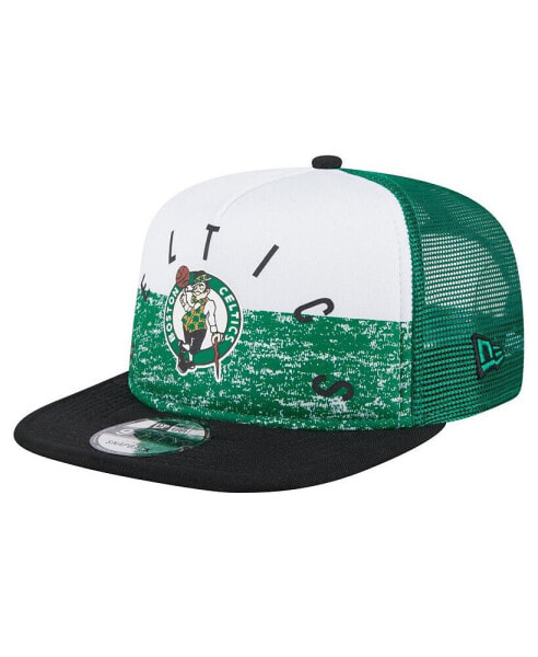 Men's Kelly Green Boston Celtics Arch A-Frame Trucker 9FIFTY Snapback Hat