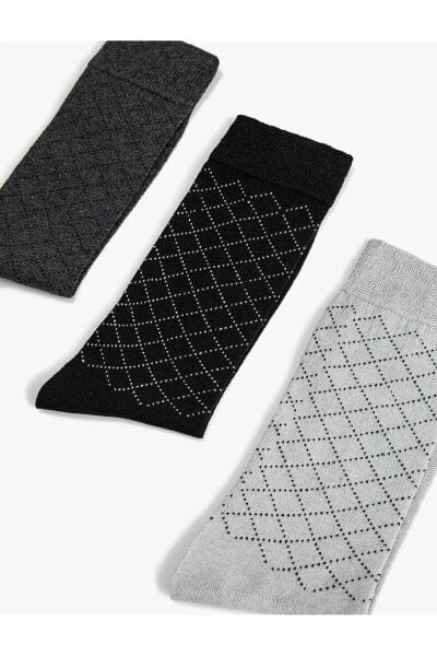 Носки Koton Geometric Triple Socks