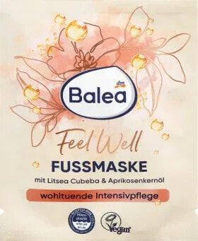 Fußmaske Feel Well Litsea Cubeba & Aprikosenkernöl, 15 ml