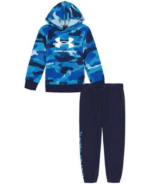 Toddler Boys Big Logo Neo Camo Hoodie and Joggers Set