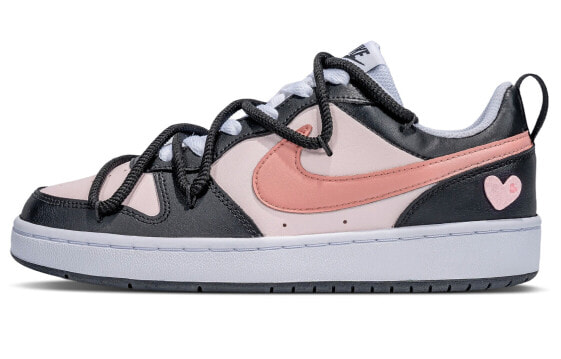 Кроссовки Nike Court Borough Low 2 ГС Черно-розовые BQ5448-104