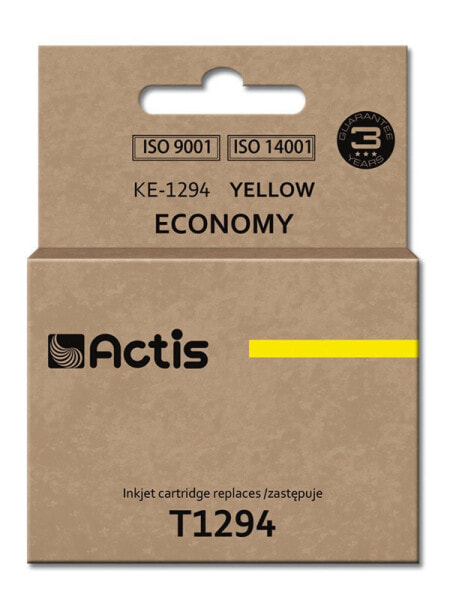Actis KE-1294 ink (replacement for Epson T1294; Standard; 15 ml; yellow) - Standard Yield - Dye-based ink - 15 ml - 1 pc(s) - Single pack