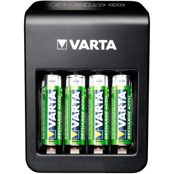 VARTA LCD Pug Charger+ With 4x2100mAh AA