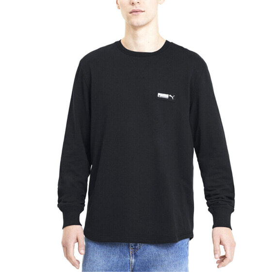 Puma Fusion Crew Neck Sweatshirt Mens Black 58267601
