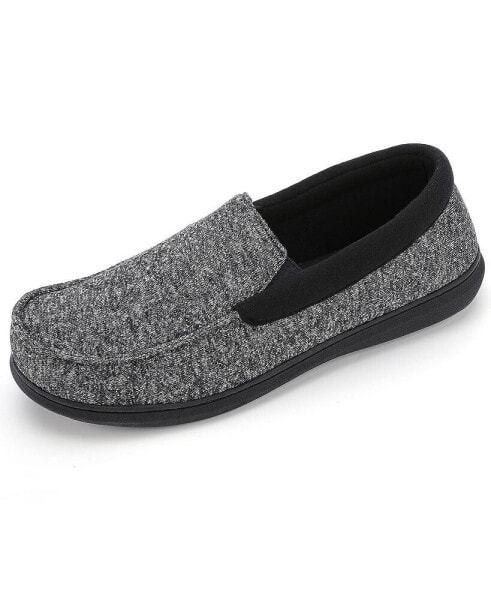 Rock Dove Men's SILVADUR Tweed Memory Foam Moccasin Slipper