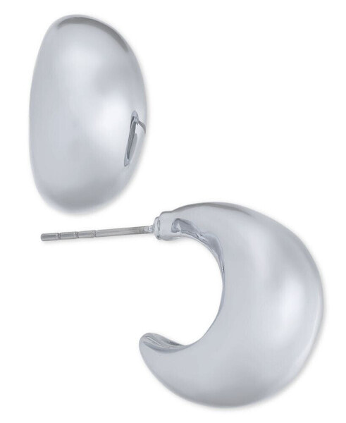 Small Sculptural C-Hoop Earrings, 0.65", Created for Macy's