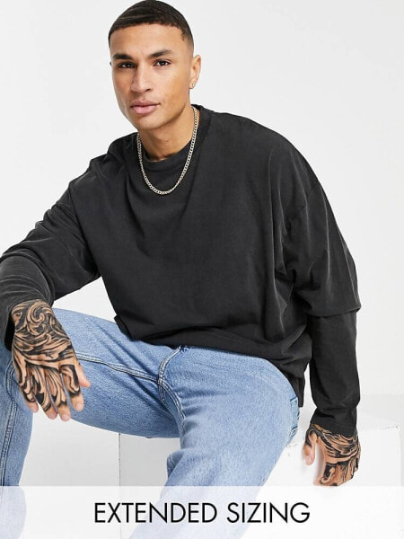 Футболка ASOS Oversized AcidWash