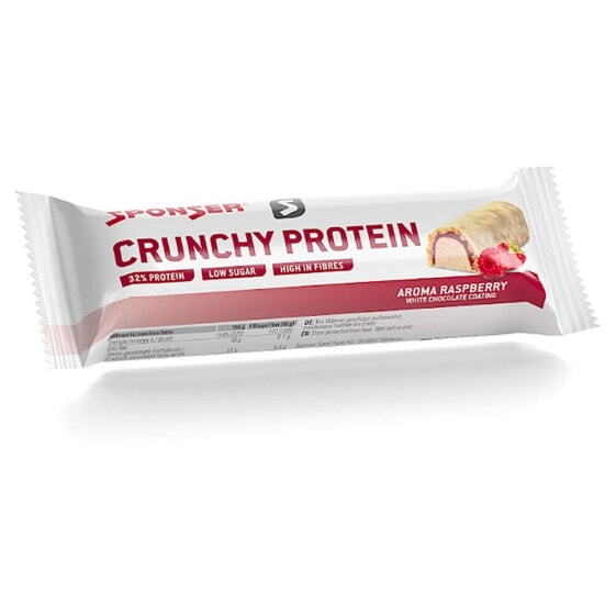Энергетический батончик с протеином SPONSER SPORT FOOD Protein Crunchy 50г (Малиновый)