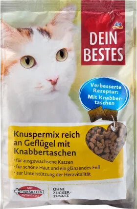 Dein Bestes Knuspermix reich an Geflügel mit Knabbertaschen, 1000 g