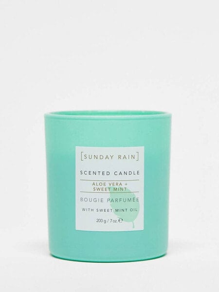 Sunday Rain Aloe Vera & Sweet Mint Candle 200g