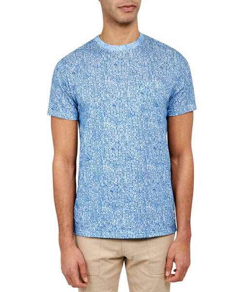 Men's Fulton Slim-Fit Abstract Dot-Print Pocket T-Shirt