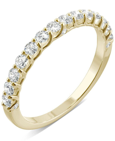 Moissanite Wedding Band (3/8 ct. t.w. DEW) in 14k White, Yellow or Rose Gold