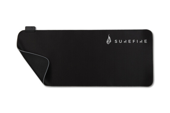 SureFire Silent Flight RGB-680 - Black - Monochromatic - Fiber - Polyester - Rubber - USB powered - Non-slip base - Gaming mouse pad