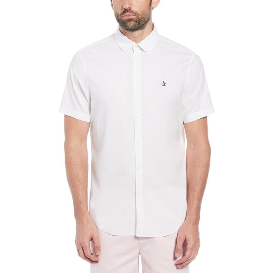 ORIGINAL PENGUIN Oxford Stretch No Pocket short sleeve shirt