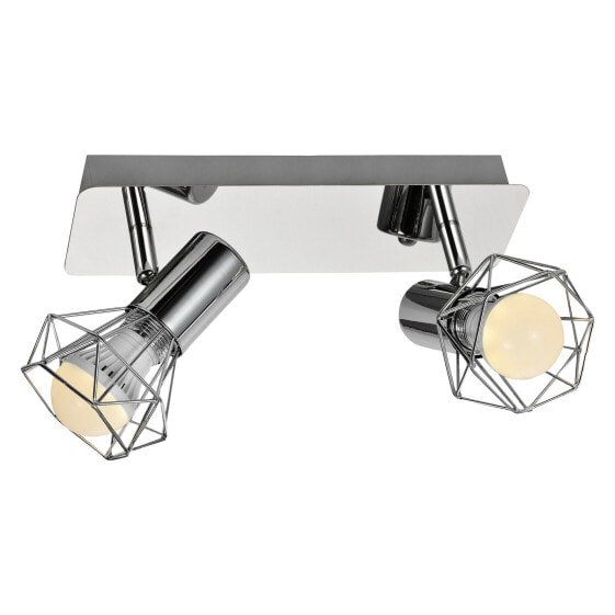 Activejet AJE-BLANKA 2P ceiling lamp - 2 bulb(s) - E14 - IP20 - Silver