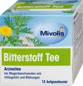 Arzneitee, Bitterstoff Tee (12 Beutel), 21 g