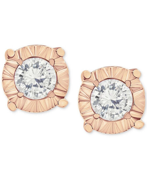 Diamond Stud Earrings in 10k Gold, White Gold or Rose Gold (1/4 ct. t.w.)