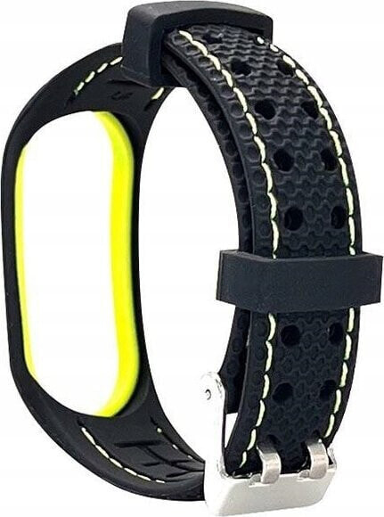 Beline Beline pasek Mi Band 3/4 Sport czarno-limonkowy black/lime