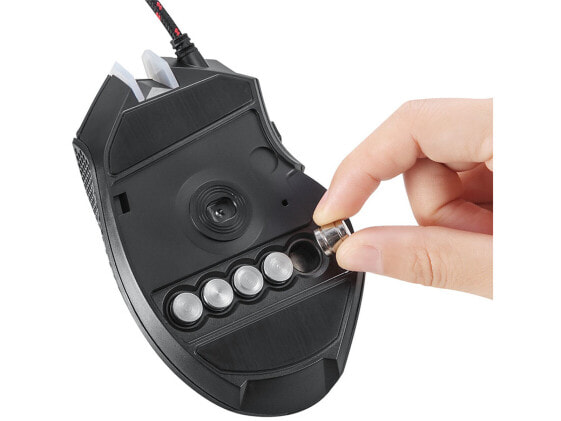 SANDBERG Destroyer FlexWeight Mouse - Right-hand - Laser - USB Type-A - 4000 DPI - Black