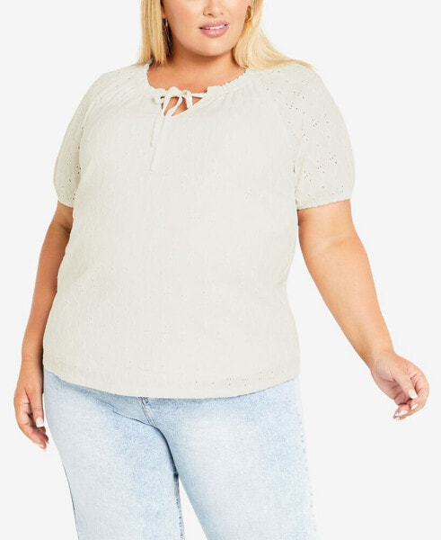 Plus Size Brittany V-neck Top