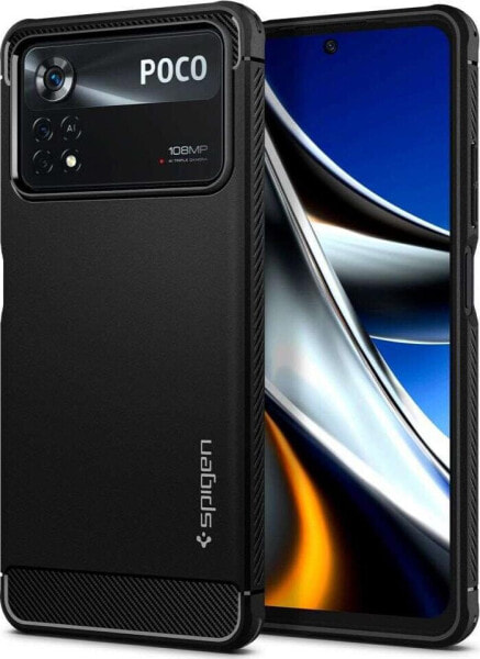 Spigen Spigen Rugged Armor Xiaomi Poco X4 Pro 5G Matte Black