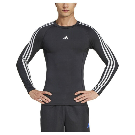 ADIDAS Techfit Compression 3 Stripes long sleeve T-shirt