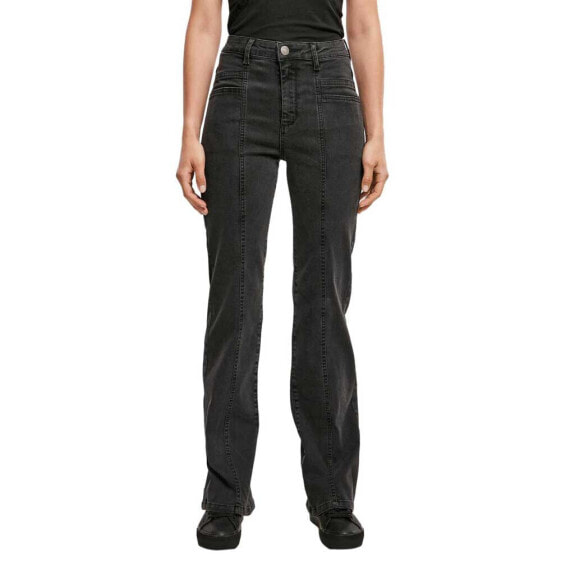 URBAN CLASSICS Straight Slit high waist jeans