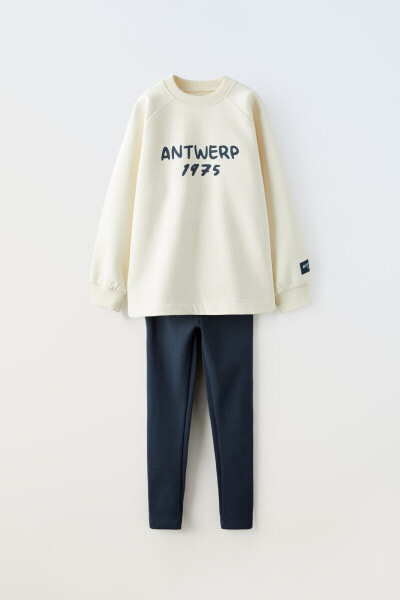 Slogan sweatshirt and leggings co-ord