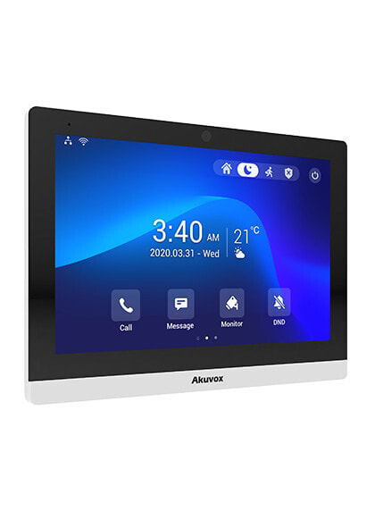 Akuvox C319A - 25.4 cm (10") - 1280 x 800 pixels - HD - LCD - Black - Silver