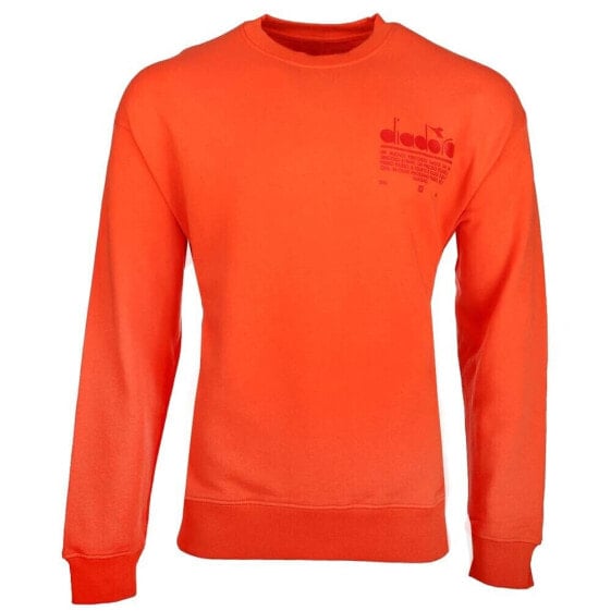 Diadora Manifesto Crew Neck Sweatshirt Mens Orange 178207-40052