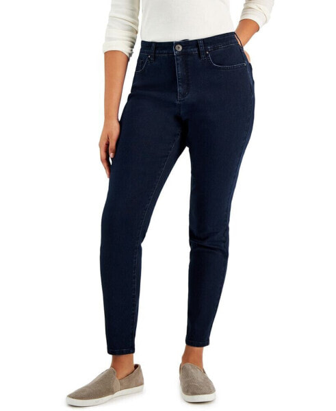 Women's Curvy-Fit Mid-Rise Skinny Jeans, Regular, Short and Long Lengths, Created for Macy's