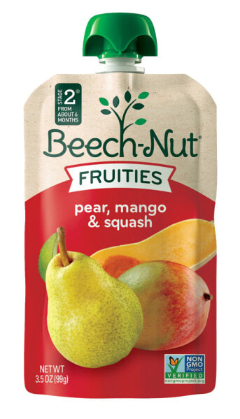 Детское пюре Beech-Nut 12 шт, груша, манго, тыква, от 6 месяцев