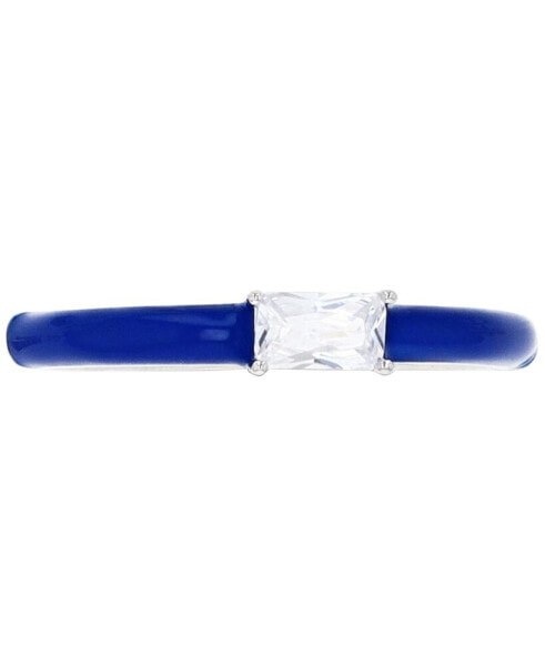 Кольцо Macy's Cubic Zirconia & Blue Enamel R	REG628