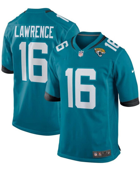 Men's Trevor Lawrence Teal Jacksonville Jaguars 2021 NFL Draft First Round Pick Game Jersey