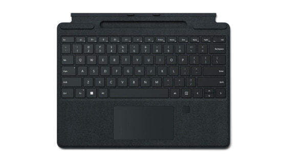 Surface Pro Signature Keyboard with Fingerprint Reader - AZERTY - French - Touchpad - - Surface Pro 8 Surface Pro X - Black