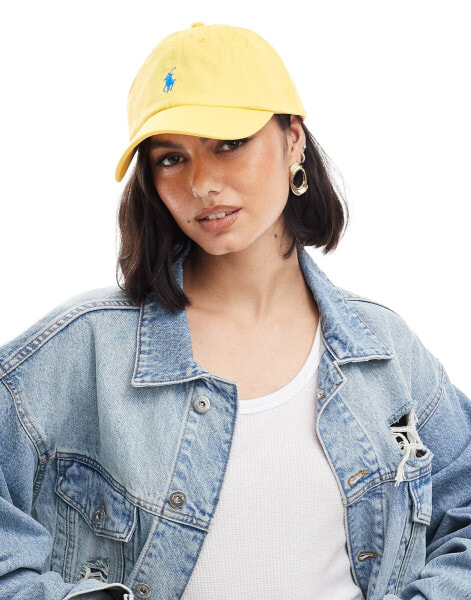 Polo Ralph Lauren cap with logo in yellow