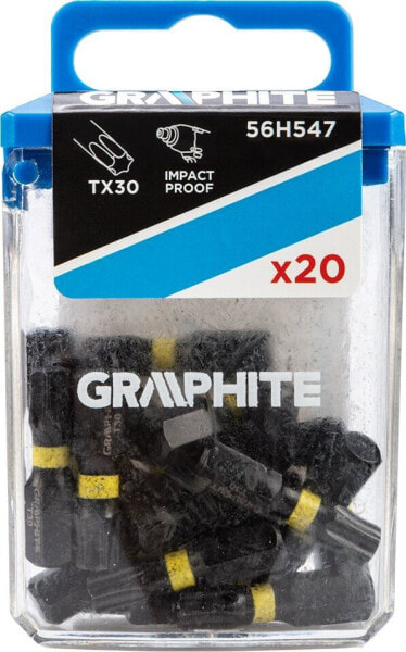 Graphite Bity udarowe TX30 x 25 mm, 20 szt.