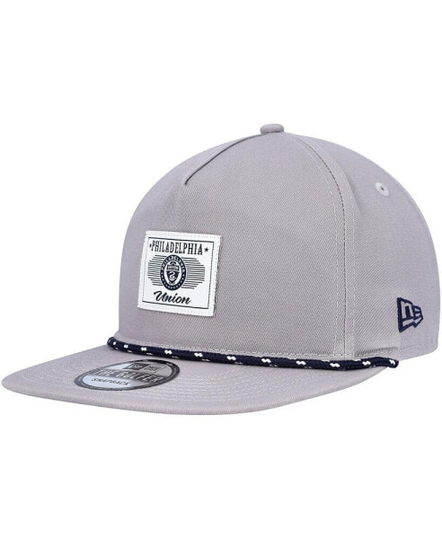 Men's Gray Philadelphia Union Patch Golfer Adjustable Hat