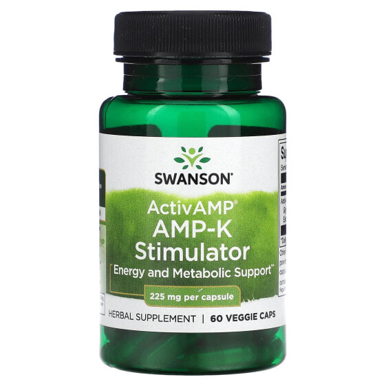 БАД активатор AMP-K ActivAMP, 225 мг, 60 вегетарианских капсул Swanson