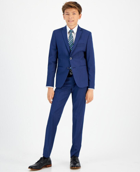 Big Boys Silver Slim Fit Stretch Suit Jacket