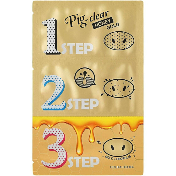 Маска для сужения пор Holika Holika Pig Clear Honey Gold 3 Step