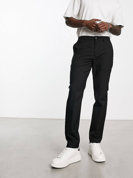 Selected Homme slim fit smart trouser in black 