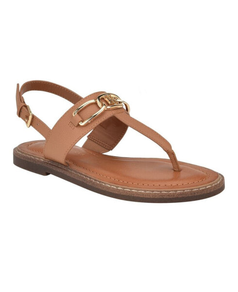 Women's Brontina Flat Thong Sandals with Hardware