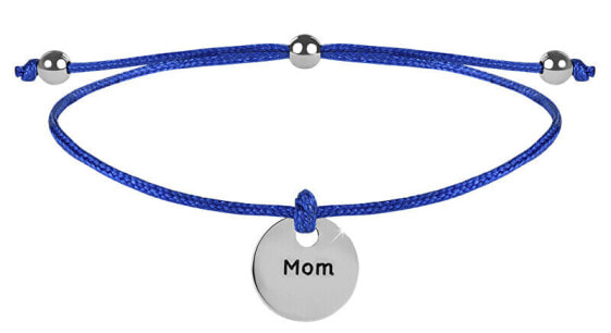 Связанный браслет Mommy Blue / Steel